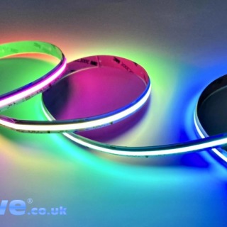 5M Dotless Animated RGB LED COB Strip, 24vdc, Colour Changeable) (840 LEDs/M, 13.5w) 5M Reel